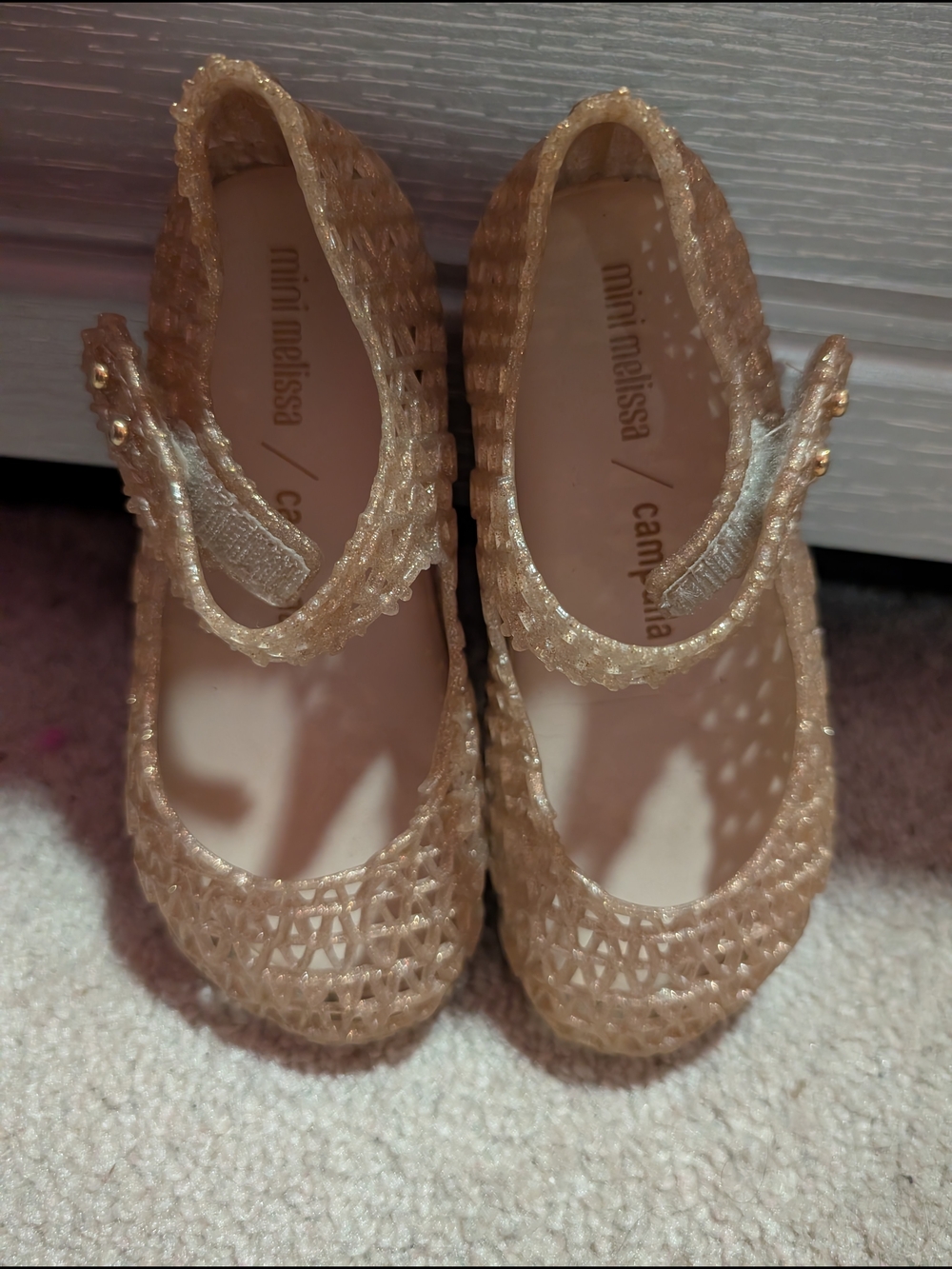 Mini Melissa Glitter Size 9 Toddler - Mini Melissa Campana Papel Fruity